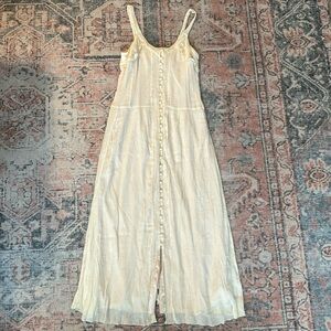 eri + ari | Anthropologie | Cream Maxi Dress Size xs